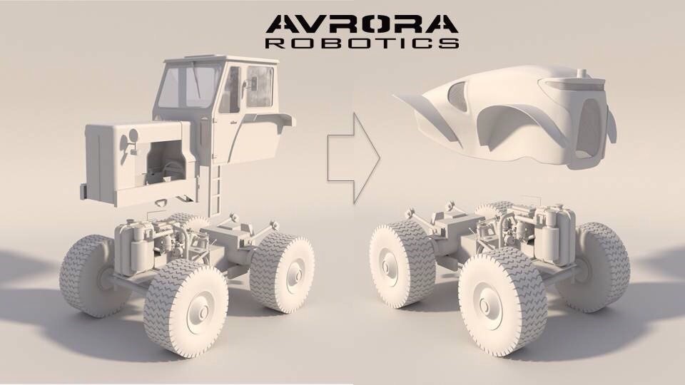 беспилотная установка трактор Vist Robotics