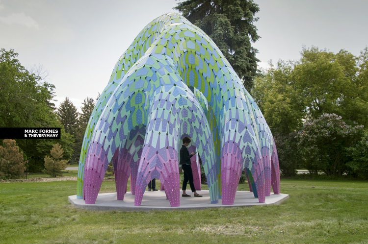 Vaulted Willow — цветная арт-инсталляция Марка Форнеса