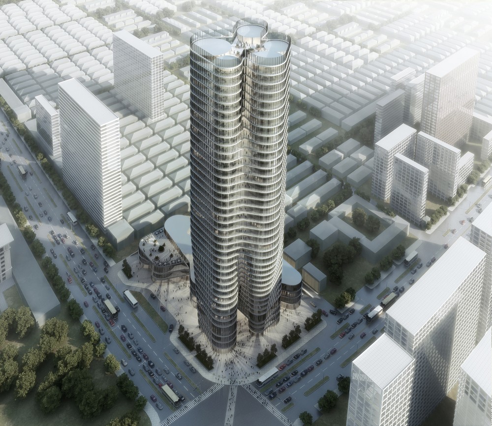 Проект 180-метровой Башни Urban Systems Office переопределяет Банк Китая