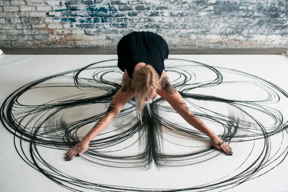 Рисунки телом художницы Хизер Хансен (Heather Hansen)