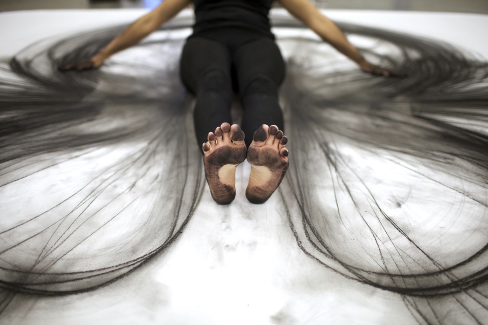 Рисунки телом художницы Хизер Хансен (Heather Hansen)