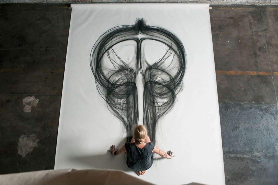 Рисунки телом художницы Хизер Хансен (Heather Hansen)