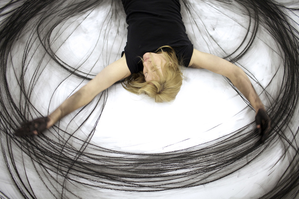 Рисунки телом художницы Хизер Хансен (Heather Hansen)