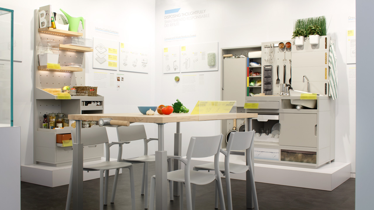 На кухне будущего IKEA нет холодильника, зато нашлось место дрону