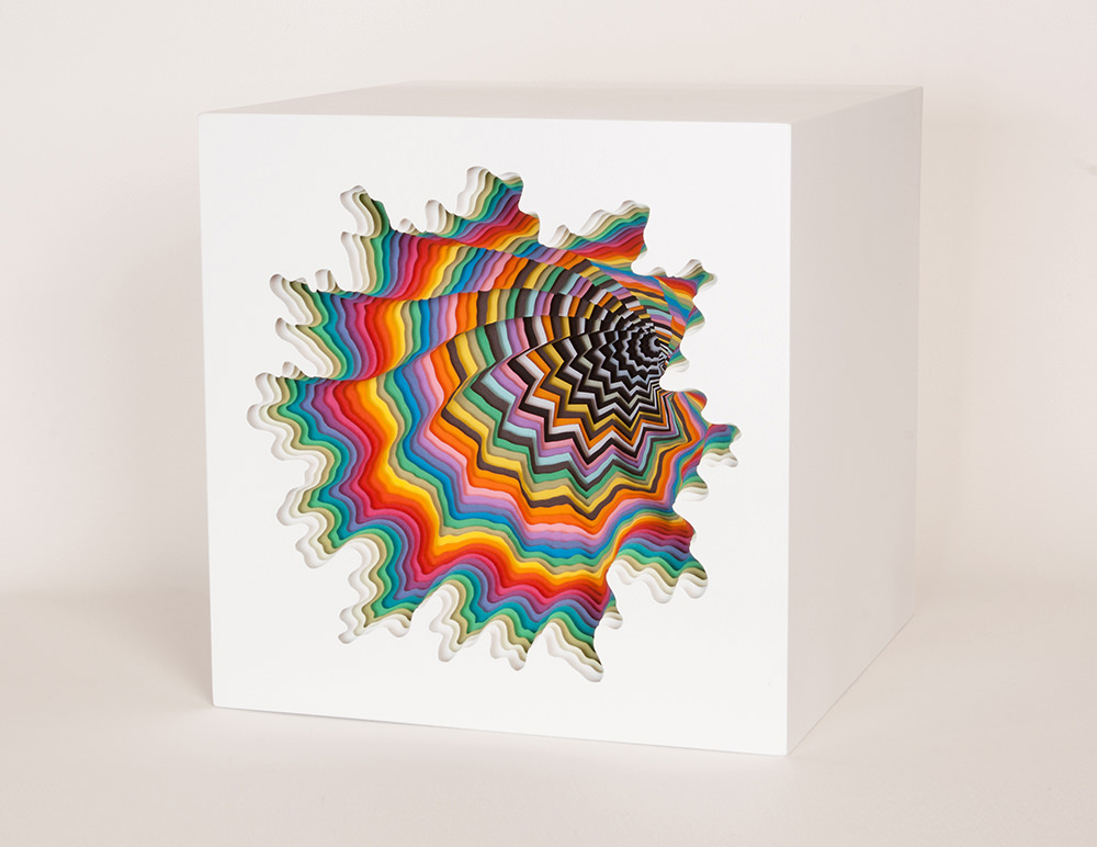 3d скульптуры из бумаги от Jen Stark