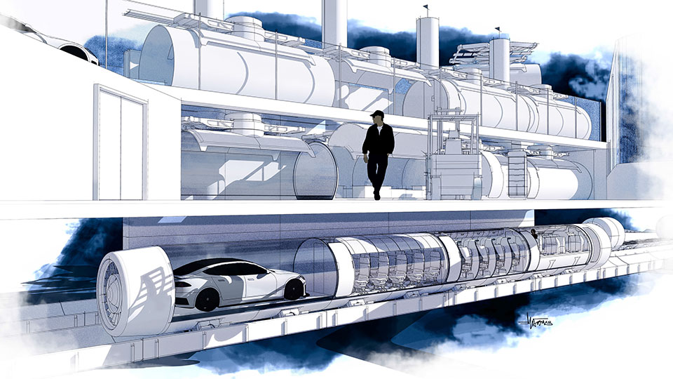 Argo Design показала, как будут выглядеть терминалы и капсулы Hyperloop