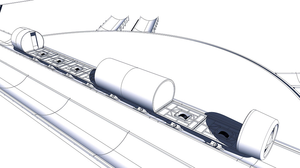 Argo Design показала, как будут выглядеть терминалы и капсулы Hyperloop