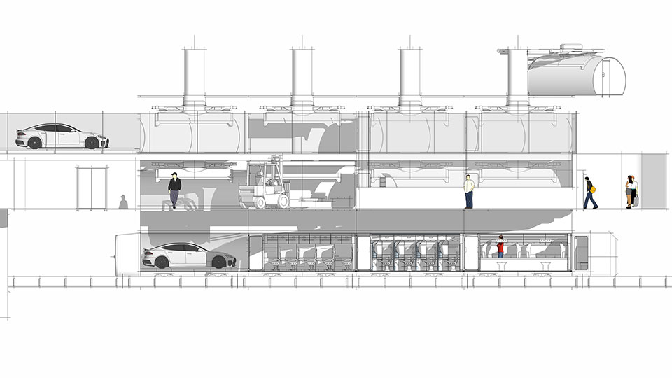 Argo Design показала, как будут выглядеть терминалы и капсулы Hyperloop