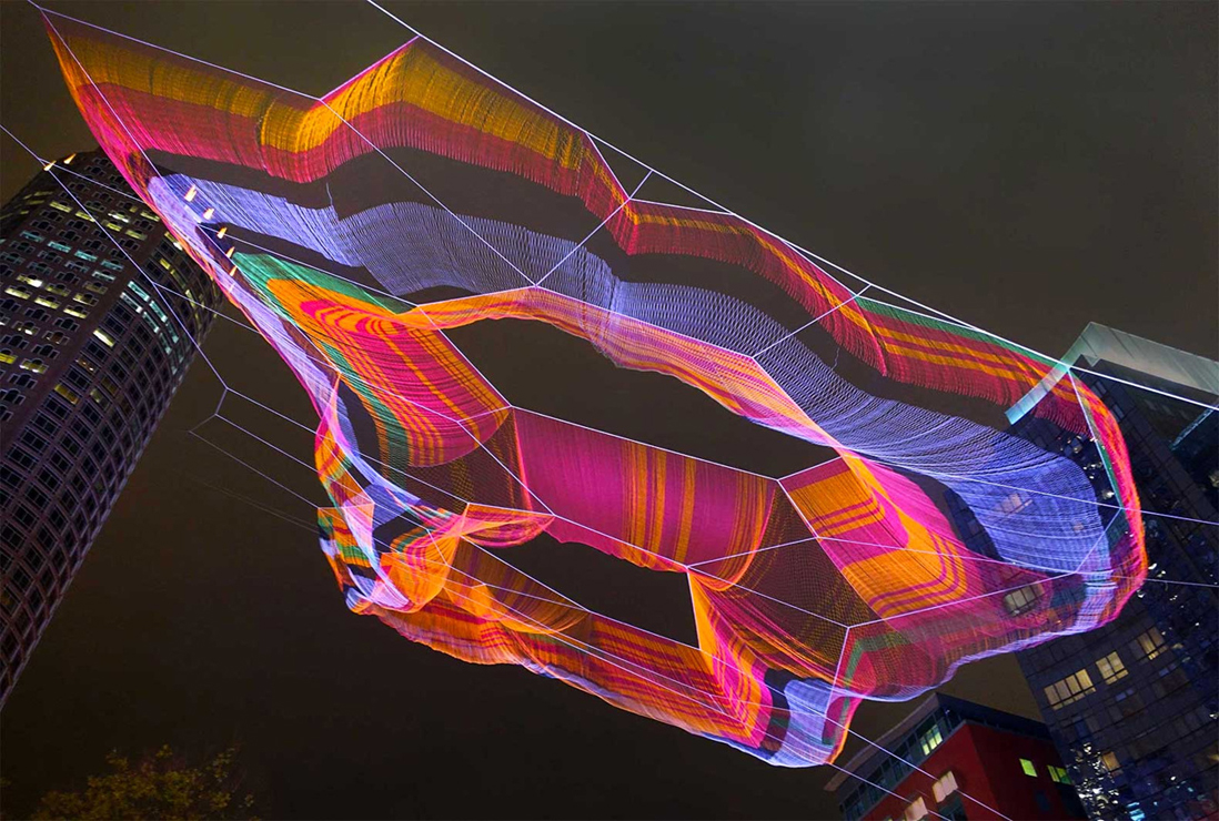 Удивительные городские инсталляции от Джанет Эчельман (Janet Echelman)