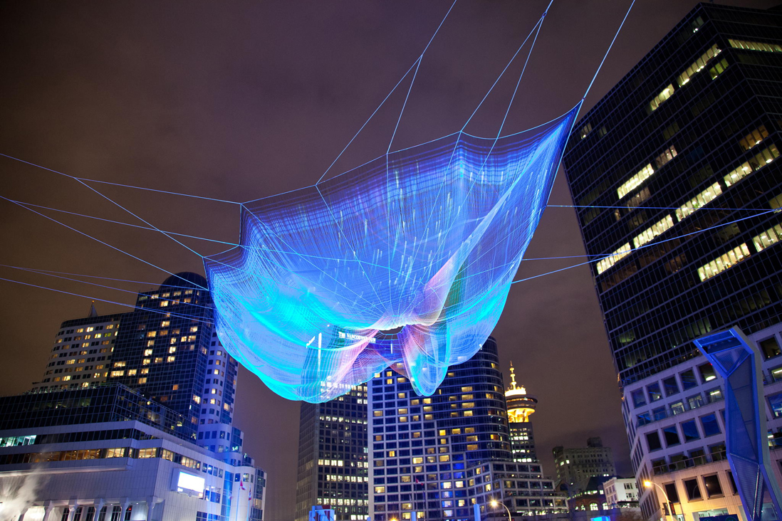 Удивительные городские инсталляции от Джанет Эчельман (Janet Echelman)