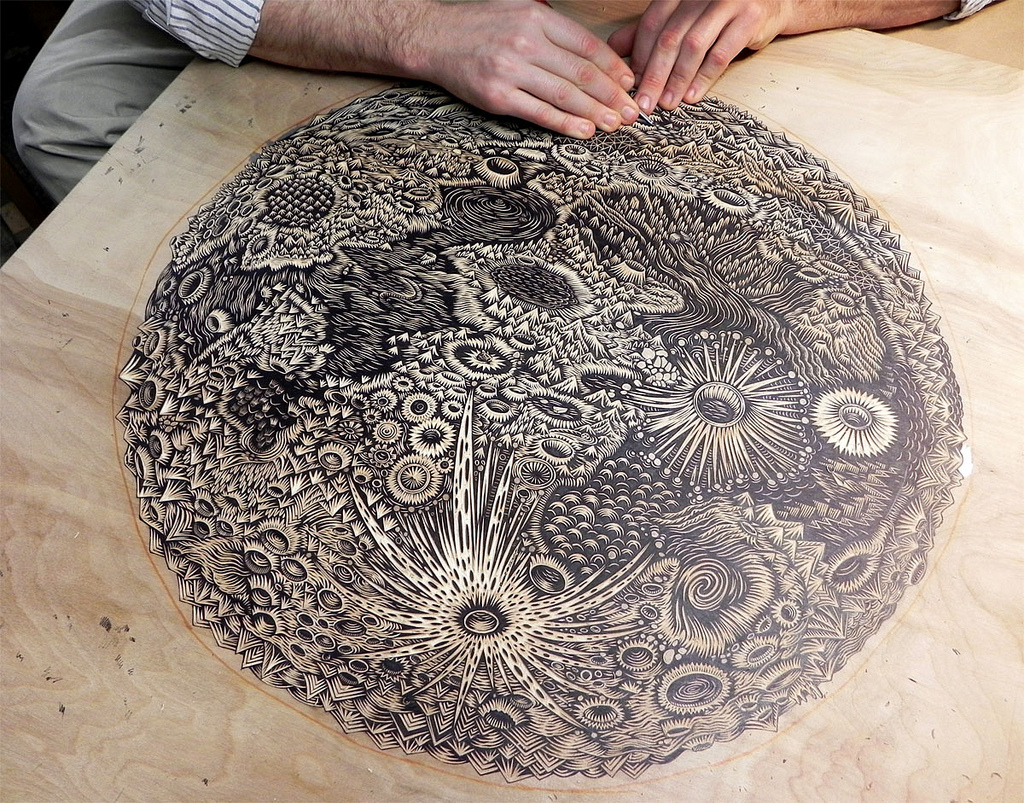 Потрясающая ксилография от арт-студии Tugboat Printshop