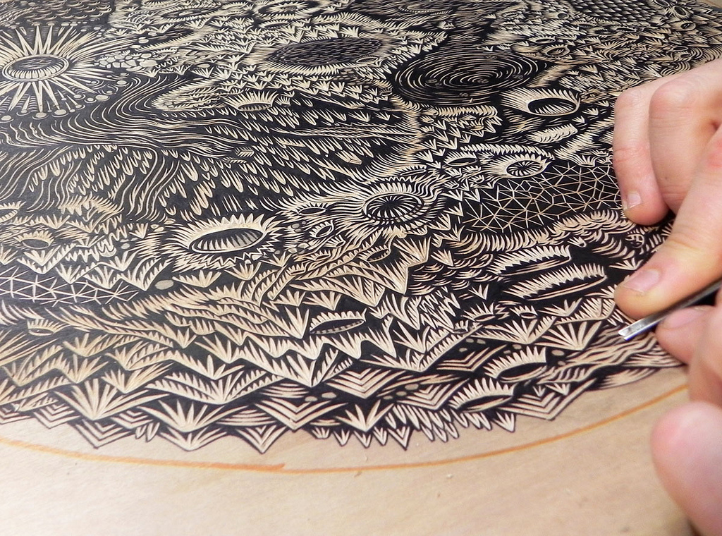 Потрясающая ксилография от арт-студии Tugboat Printshop