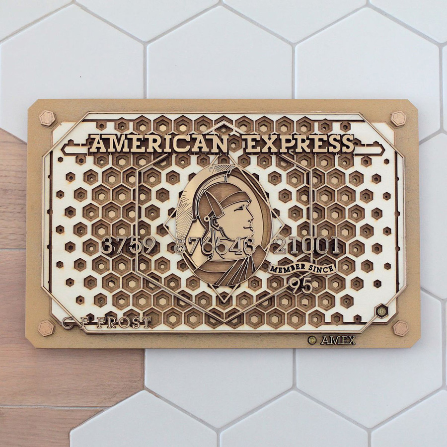 Карты American Express от дизайнера Vincent Viriot