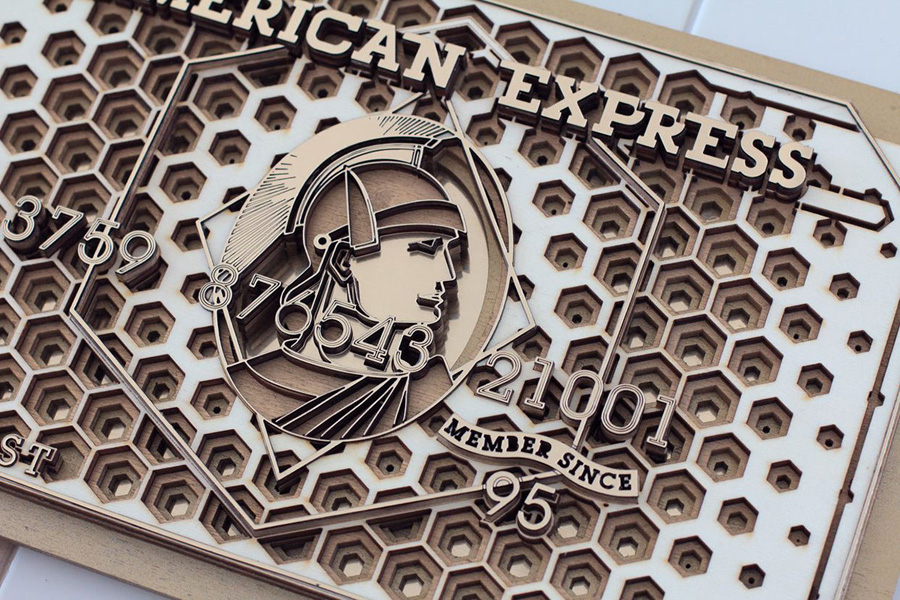 Карты American Express от дизайнера Vincent Viriot