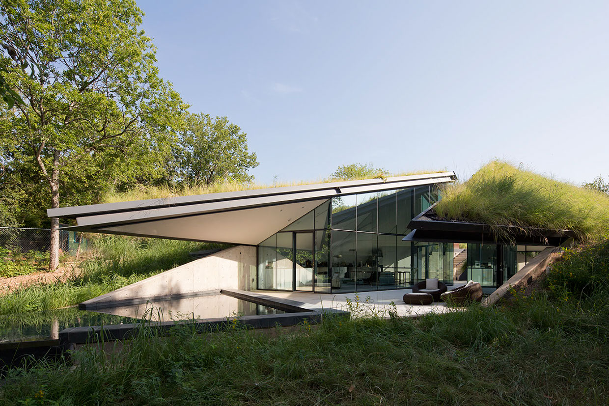 Дом Edgeland Residence на берегу реки Колорадо от компании Bercy Chen Studio