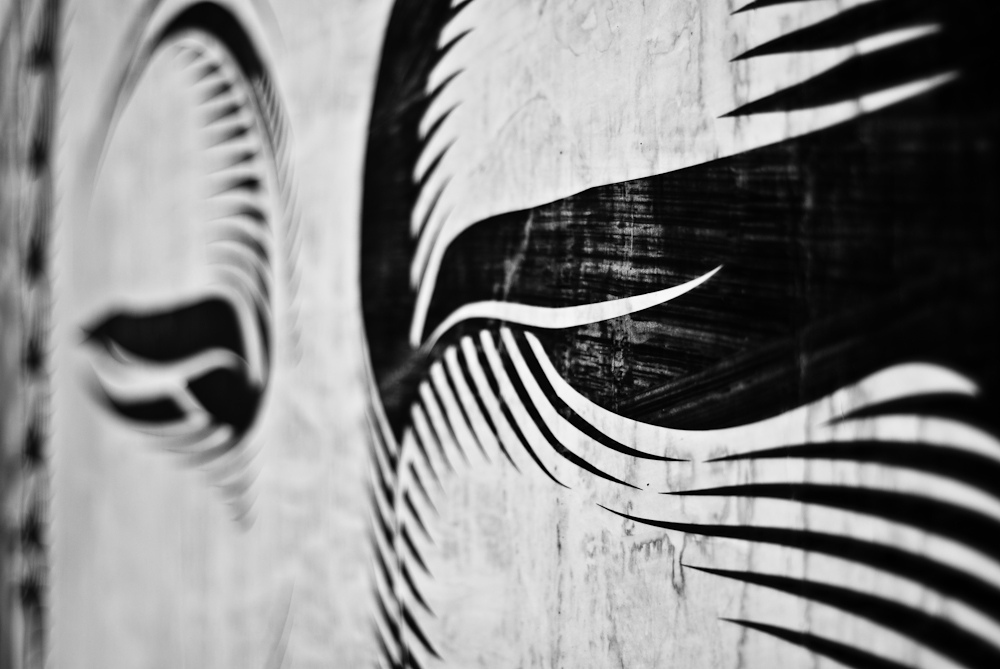монохромное граффити от Cryptik
