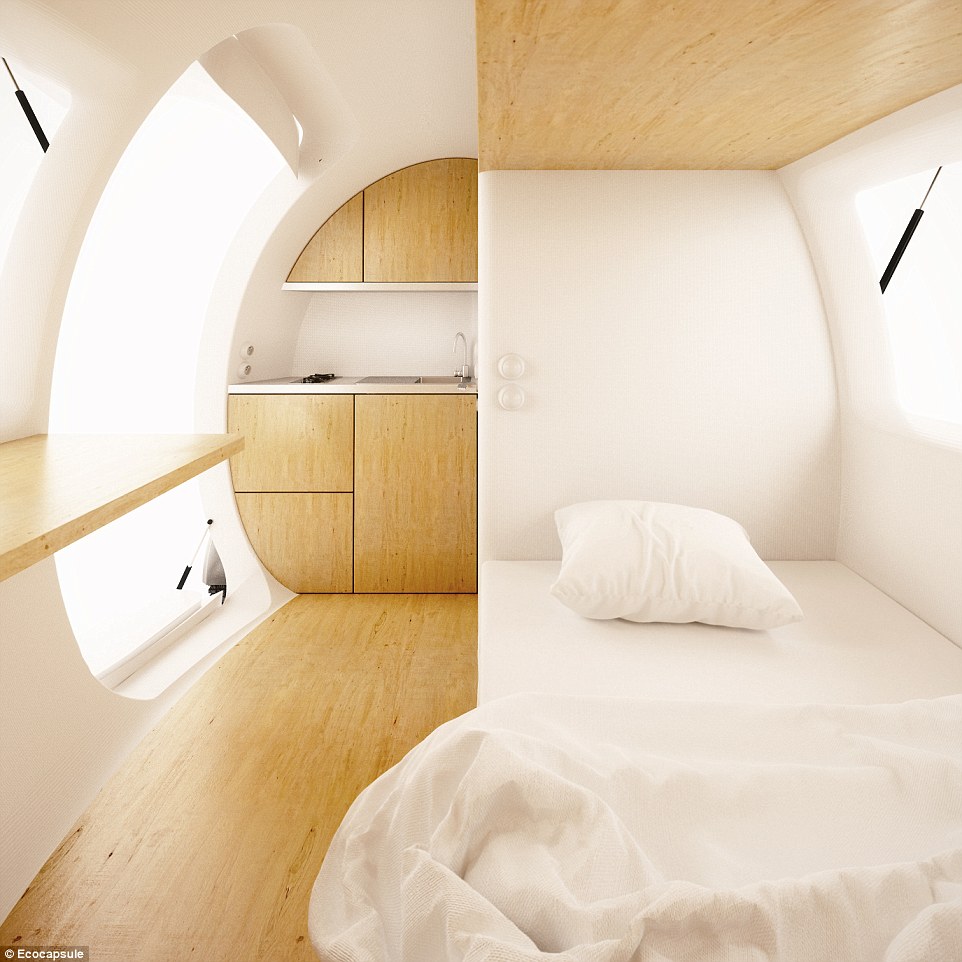 Egg shaped eco home яйцеобразный дом Ecocapsule от Nicearchitects
