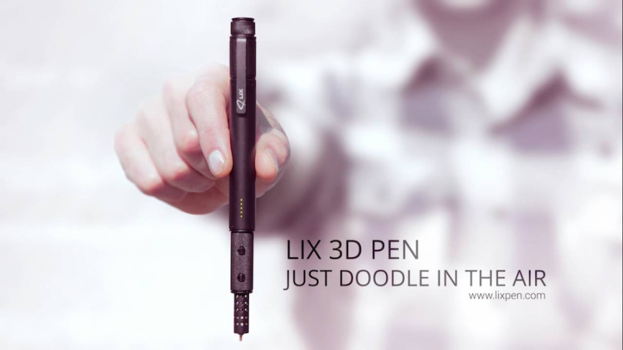 3D - печатающая ручка от Lix, позволяющая рисовать в воздухе