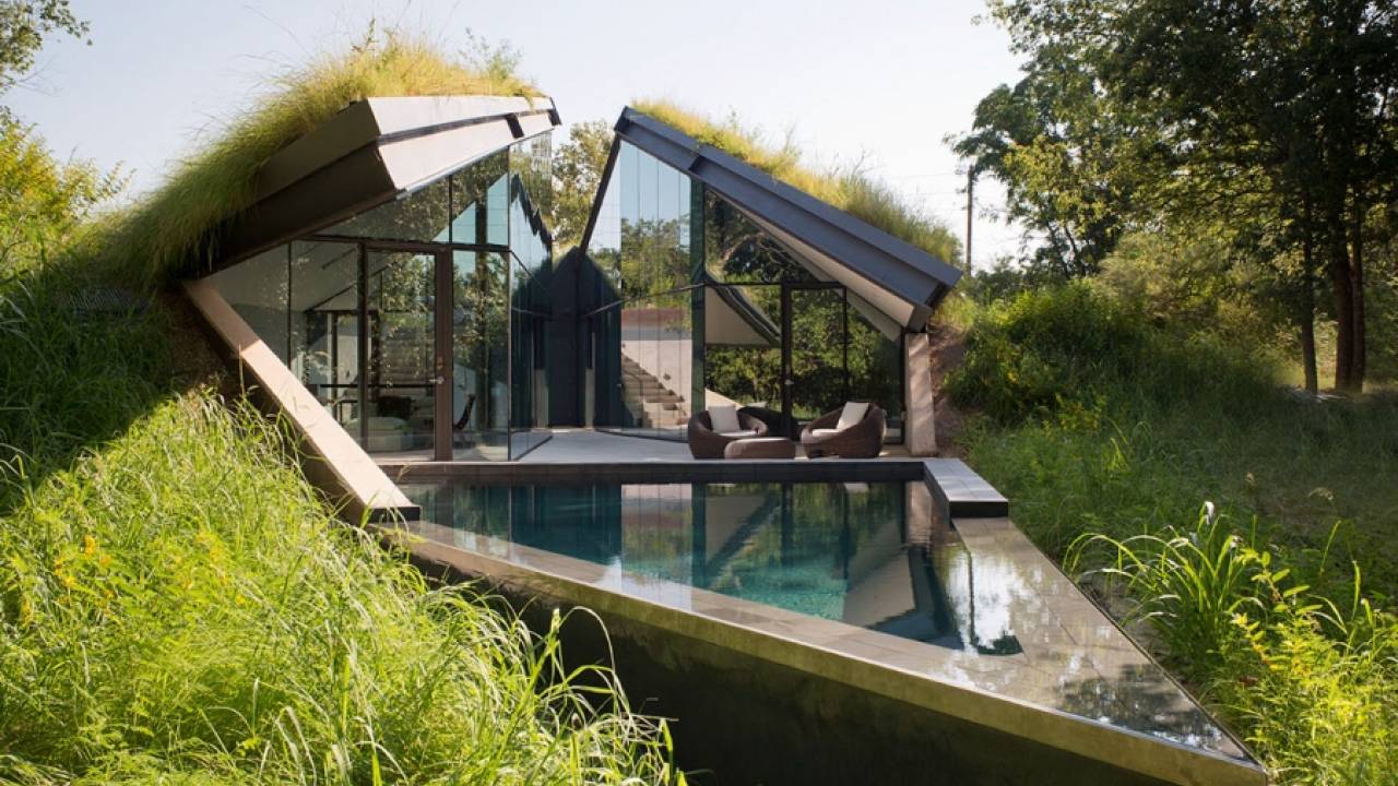 Дом Edgeland Residence на берегу реки Колорадо от компании Bercy Chen Studio