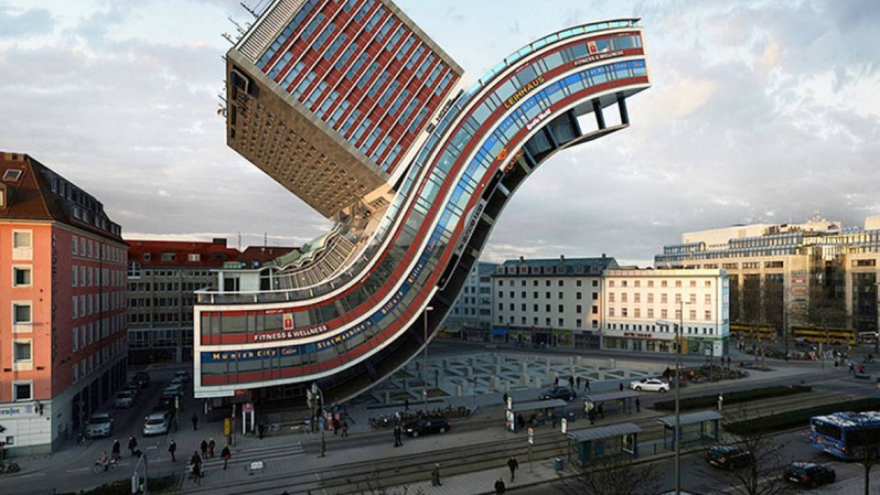 Виктор Энрих (Victor Enrich) превращает свои снимки архитектуры в причудливые конструкции
