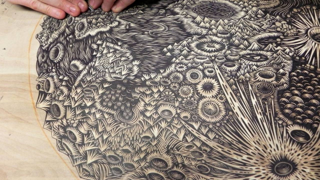 Потрясающая ксилография от арт-студии Tugboat Printshop