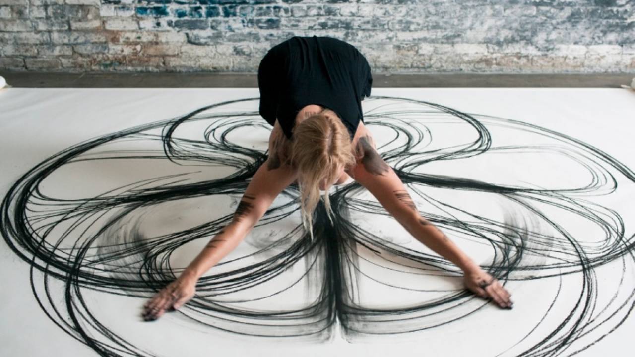 Рисунки телом художницы Хизер Хансен (Heather Hansen)