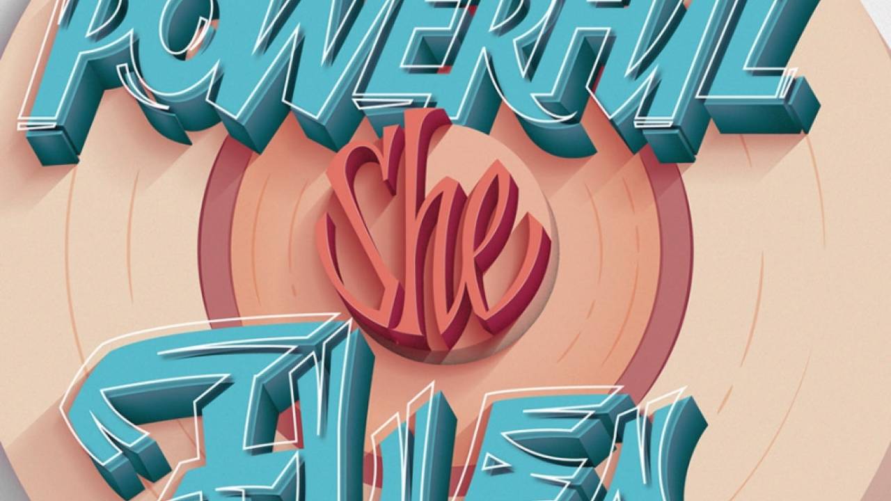 She’s Powerful от иллюстратора Джоан Кьюроус